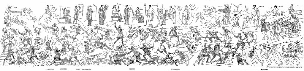 Реконструкция картины Марафонская битва в Расписной Стое