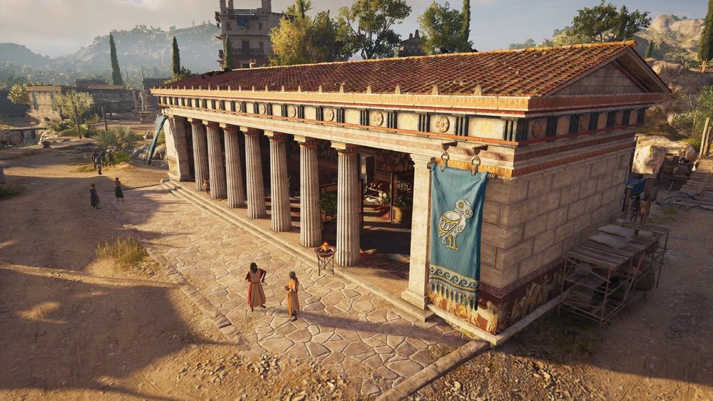 Реконструкция Расписной Стои в игре Assassin's Creed: Odyssey